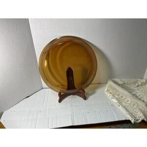 Harvest Amber 10” Pie Pan /Pie Plate Vintage  Anchor Hocking Fire King 10"